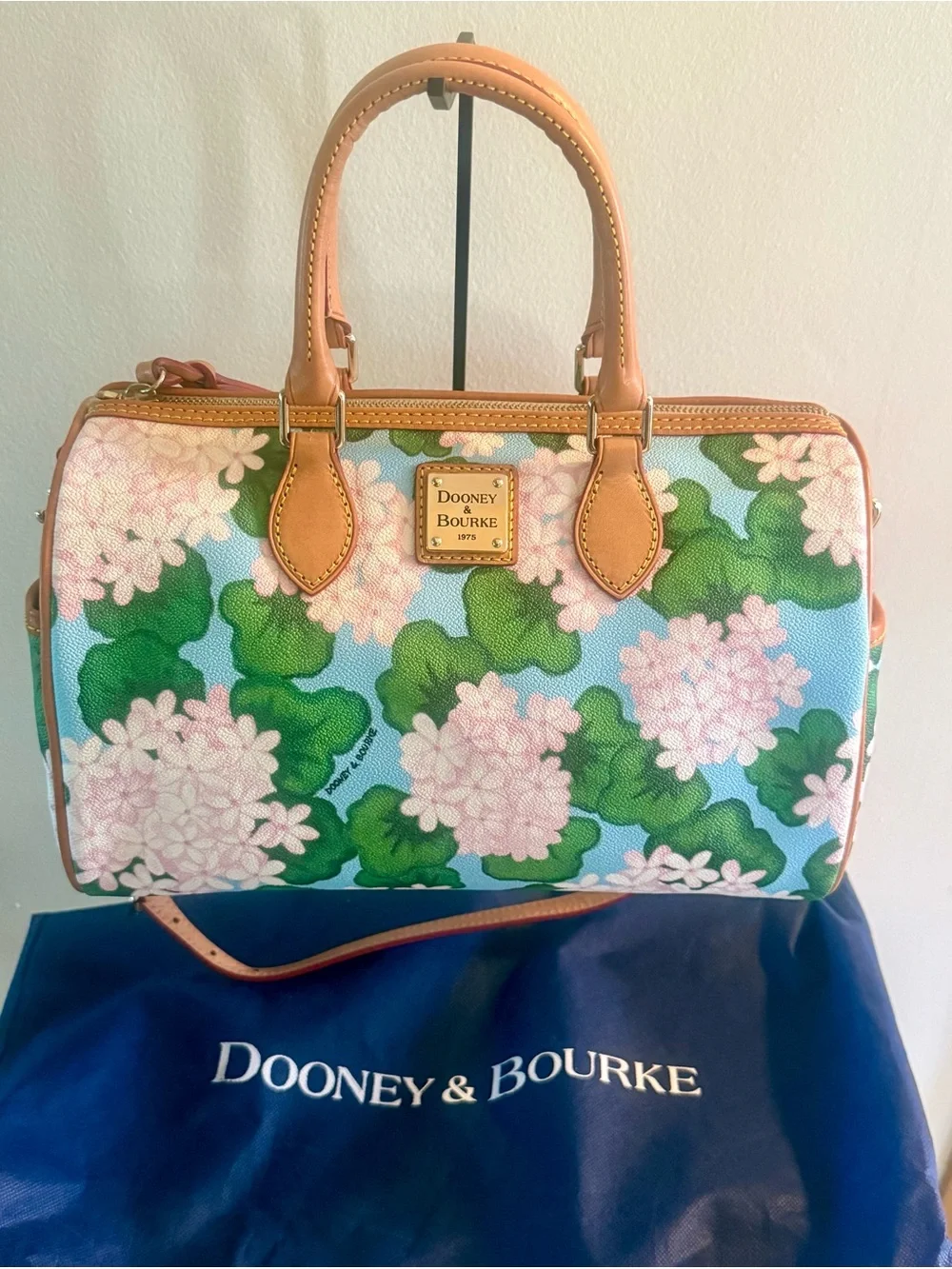 Dooney & Bourke Floral Satchel + Matching Wallet Set — Excellent Condition